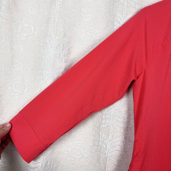 Title Nine Speed Racer 3/4 sleeve tunic textured pink quick dry UPF 50+ X-Small - Picture 3 of 9